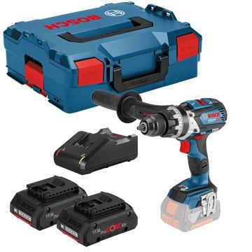 Bosch Professional GSB 18V-110 C Brushless Combi Drill Inc 2x 4.0Ah ProCORE Batts 06019G0376