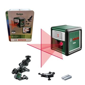 Bosch Green Quigo Self-Levelling Cross-Line Red Laser Level 0603663501