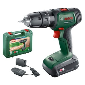 Bosch Green UniversalImpact 18v Cordless Combi Drill Inc 1x 1.5Ah Batts 06039D4170