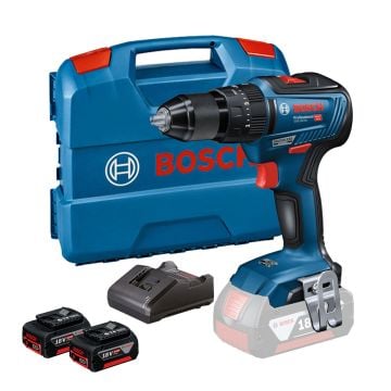 Bosch Professional GSB 18V-55 Brushless Combi Drill Inc 2x 5.0Ah Batts 0615990M5W