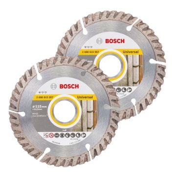 Bosch 115mm Diamond Blade Twin Pack for Universal 06159975S9