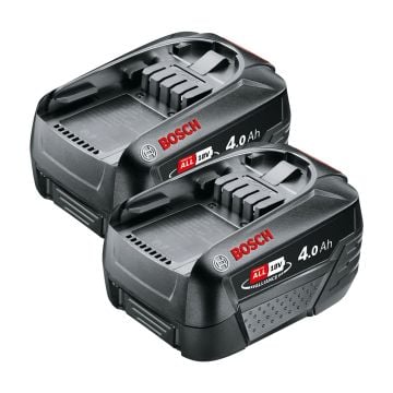 Bosch Green 18v 4.0Ah Lithium-Ion Battery Power4All Twin Pack 1600A011T8 