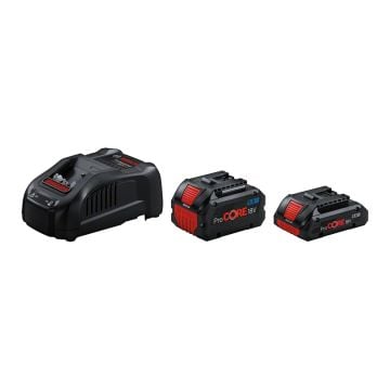 Bosch Professional GBA 18v ProCORE Starter Set 1x 4.0Ah Battery, 1x 5.5Ah Battery & 1x GAL 1880 CV Charger