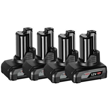 Bosch Professional GBA 10.8v / 12v 4.0Ah Li-ion Battery 2607336780 / 1600Z0002Y Quad Pack