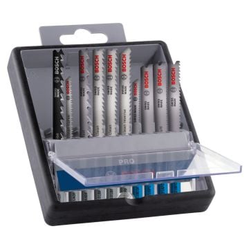Bosch PRO Jigsaw Blade Set For Wood & Metal 100mm x10 Pcs 2607011943