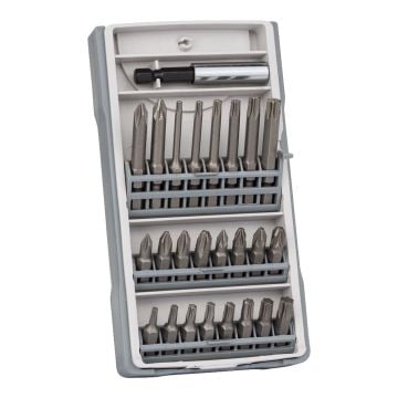 Bosch X-Pro Line Screwdriver Bit Set Inc Bit Holder x25 Pcs 2607017037