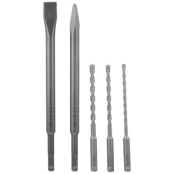 Bosch SDS+ Plus Carbide Hammer Drill Bit and Chisel Set x5 Pcs