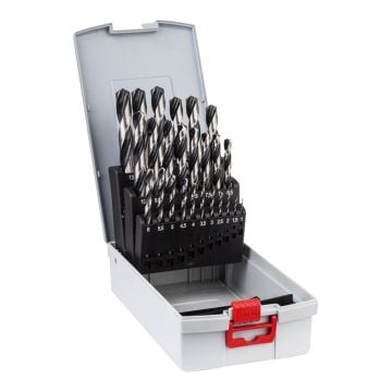 Bosch HSS Twist Drill Bit Set PointTeQ ProBox x25 Pcs 2608577352