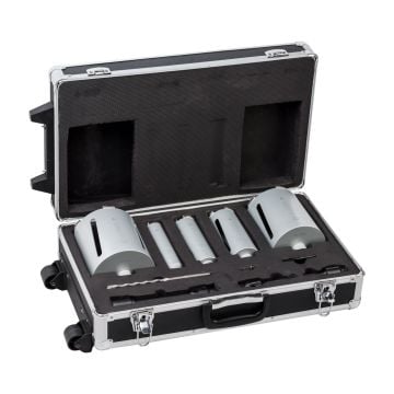 Bosch Universal Diamond Dry Core Cutter Kit In Trolley Case x11 Pcs 2608587007