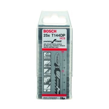 Bosch T144DP HCS Precision for Wood Jigsaw Blades x25 2608633A39