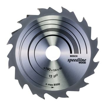 Bosch Circular Saw Blade 190mmx12x30mm 2608640800