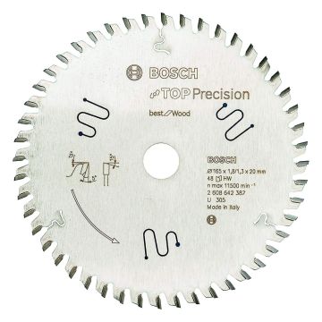 Bosch Top Precision Multi Material Circular Saw Blade 165mm x 20mm x1.8mm x 56T