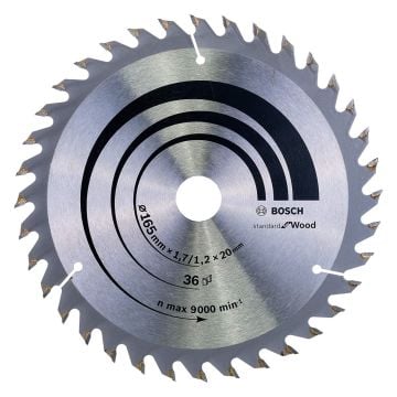 Bosch Optiline Circular Saw Blade for Wood 165x20x1.7x36T