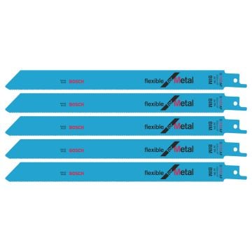 Bosch S1122AF BIM Flexible For Metal Reciprocating Saw Blades x5 2608656018
