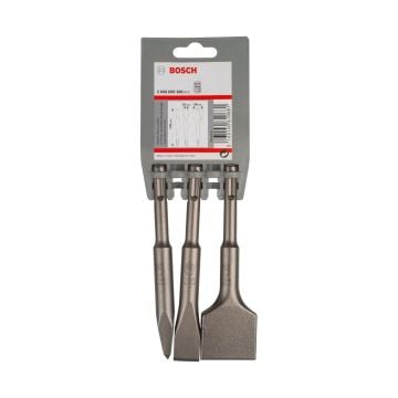 Bosch SDS+ Plus 140mm Stubby Chisel Set x3 Pcs 2608690180