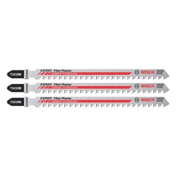 Bosch Expert Fiber Plaster T 341 HM Jigsaw Blade x3 Pcs 2608900564