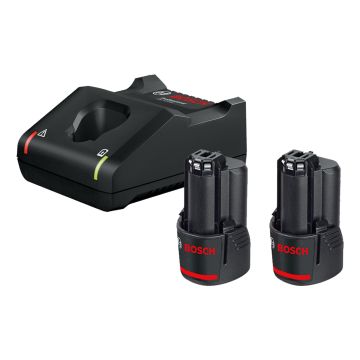 Bosch Professional 10.8v / 12v 3.0Ah Li-ion Battery Twin Pack With GAL 12V-40 Charger