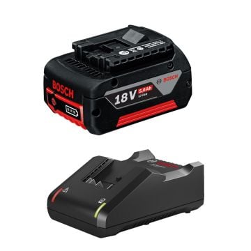Bosch Professional 18v Li-ion CoolPack Starter Set 1x 5.0Ah Battery & GAL 18 V-40 Charger