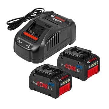 Bosch Professional GBA 18v ProCORE Starter Set 2x 7.0Ah Batteries & GAL 1880 CV Charger