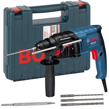 Bosch Professional GBH 2-20 D SDS+ Plus Rotary Hammer Drill Inc 3x Drill Bits & 1x Chisel