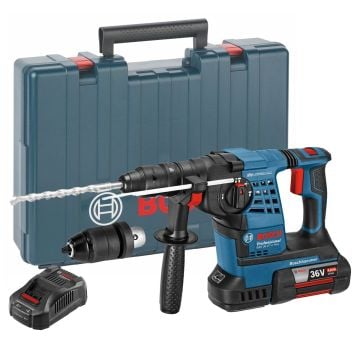 Bosch Professional GBH 36 VF-LI Plus 36v SDS+ Plus Rotary Hammer Drill Inc 1x 4.0Ah Batt & QCC