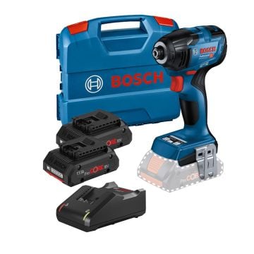 Bosch Professional GDR 18V-210 C Brushless Impact Driver Inc 2x 4.0Ah ProCORE Batts 06019J0102