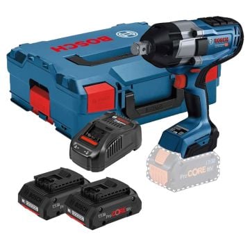 Bosch Professional GDS 18V-1050 H BITURBO Brushless 3/4" Impact Wrench Inc 2x 4.0Ah ProCORE Batts