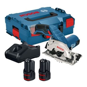 Bosch Professional GKS 12V-26 10.8v / 12v 85mm Circular Saw Inc 2x 2.0Ah Batts