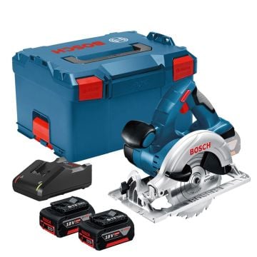 Bosch Professional GKS 18 V-LI 165mm Circular Saw Inc 2x 5.0Ah Batts
