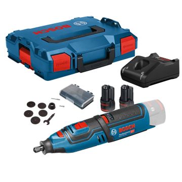 Bosch GRO 12V-35 Professional Cordless Rotary Tool Inc 2x 2.0Ah Batts 06019C5070