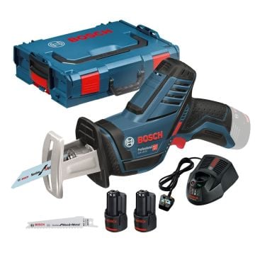 Bosch Professional GSA 12V-14 10.8v / 12v Mini Reciprocating Sabre Saw Inc 2x 2.0Ah Batts