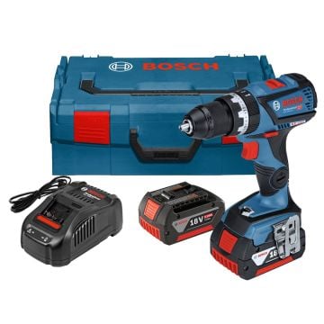 Bosch Professional GSB 18V-60 C Brushless Combi Drill Inc 2x 5.0Ah Batteries & BT Module