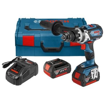 Bosch Professional GSB 18V-85 C Brushless Combi Drill Inc 2x 5.0Ah Batts No Module