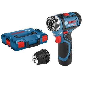 Bosch GSR 12V-15 FC 12v FlexiClick Drill Driver with GFA 12-B Chuck in L-Boxx