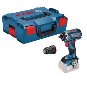 Bosch Professional GSR 18V-60 FCC FlexiClick Drill Driver Inc 1x Chuck Body Only In L-Boxx
