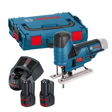 Bosch Professional GST 12V-70 10.8v / 12v Jigsaw Inc 2x 2.0Ah Batts 06015A1070