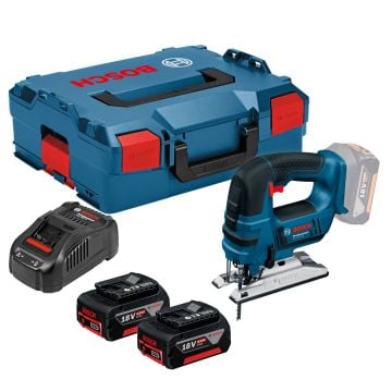Bosch Professional GST 18 V-LI B 18v Bow Handle Jigsaw Inc 2x 5.0Ah Batts