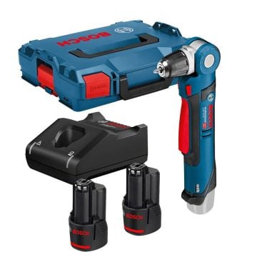 Bosch Professional GWB 12V-10 10.8v / 12v Angle Drill Driver Inc 2x 2.0Ah Batts 0601390974