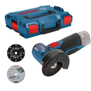 Bosch Professional GWS 12V-76 10.8v / 12v Brushless 76mm / 3" Angle Grinder Body Only In L-Boxx