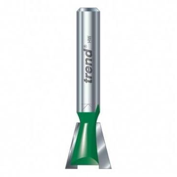 Trend CraftPro C154X1/4TC Dovetail Router Cutter 6.0mm Diameter x 98 Degrees Two Flute