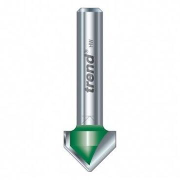 Trend CraftPro C045X1/4TC Chamfer V Groove Router Cutter Angle 45 Degrees