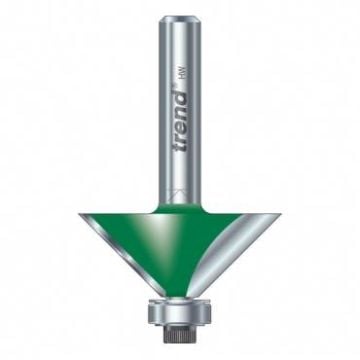 Trend CraftPro C197X1/2TC Bearing Guided Chamfer Router Cutter Angle 45 Degrees
