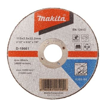 Makita D-18661 Metal Cutting Disc 115mm