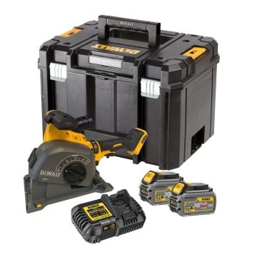 DeWalt DCG200T2-GB 54v XR FLEXVOLT Brushless Wall Chaser inc 2x DCB546 Batts