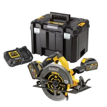 DeWalt DCS575T2-GB 54v XR FLEXVOLT Brushless 190mm Circular Saw Inc 2x DCB546 Batts