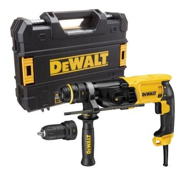 DeWalt D25134K SDS+ 3-Mode Hammer Drill 2kg 26mm + QCC