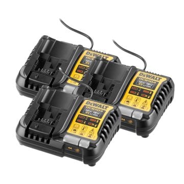 DeWalt DCB1104X3 Multi-Volt Powerstack Battery Charger For 4A 12v/18v XR Li-Ion Batteries Triple Pack