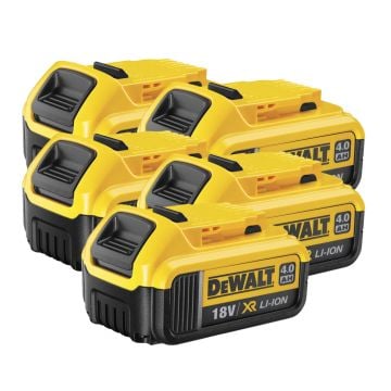 DeWalt DCB182 18v XR Slide 4.0Ah Li-Ion Battery 5 Pack