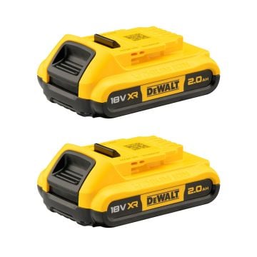 DeWalt DCB183X2 18v XR Slide 2.0Ah Li-Ion Battery Twin Pack