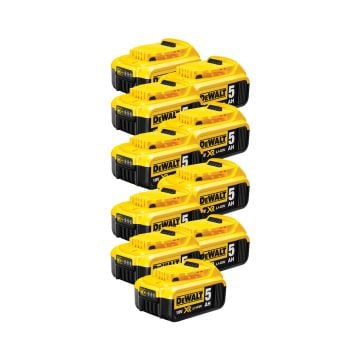 DeWalt DCB184X10 18v 5Ah Li-Ion XR Slide Battery x10 Pack